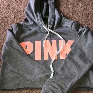 PINK exclusive cropped hoodie
